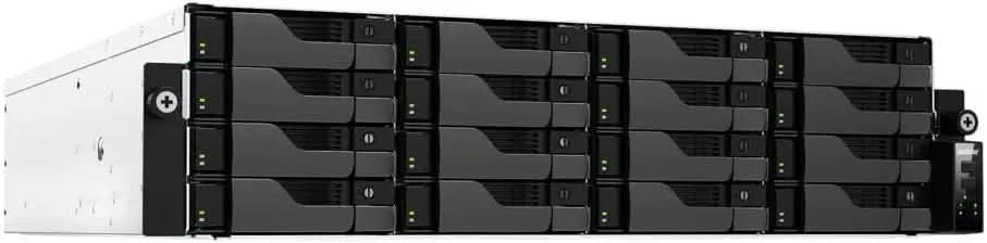 ASUSTOR AS7216RDX 16-Bay NAS | Dual 10GbE + GbE, 16GB DDR5 ECC, Energy-Efficient Rackmount Server