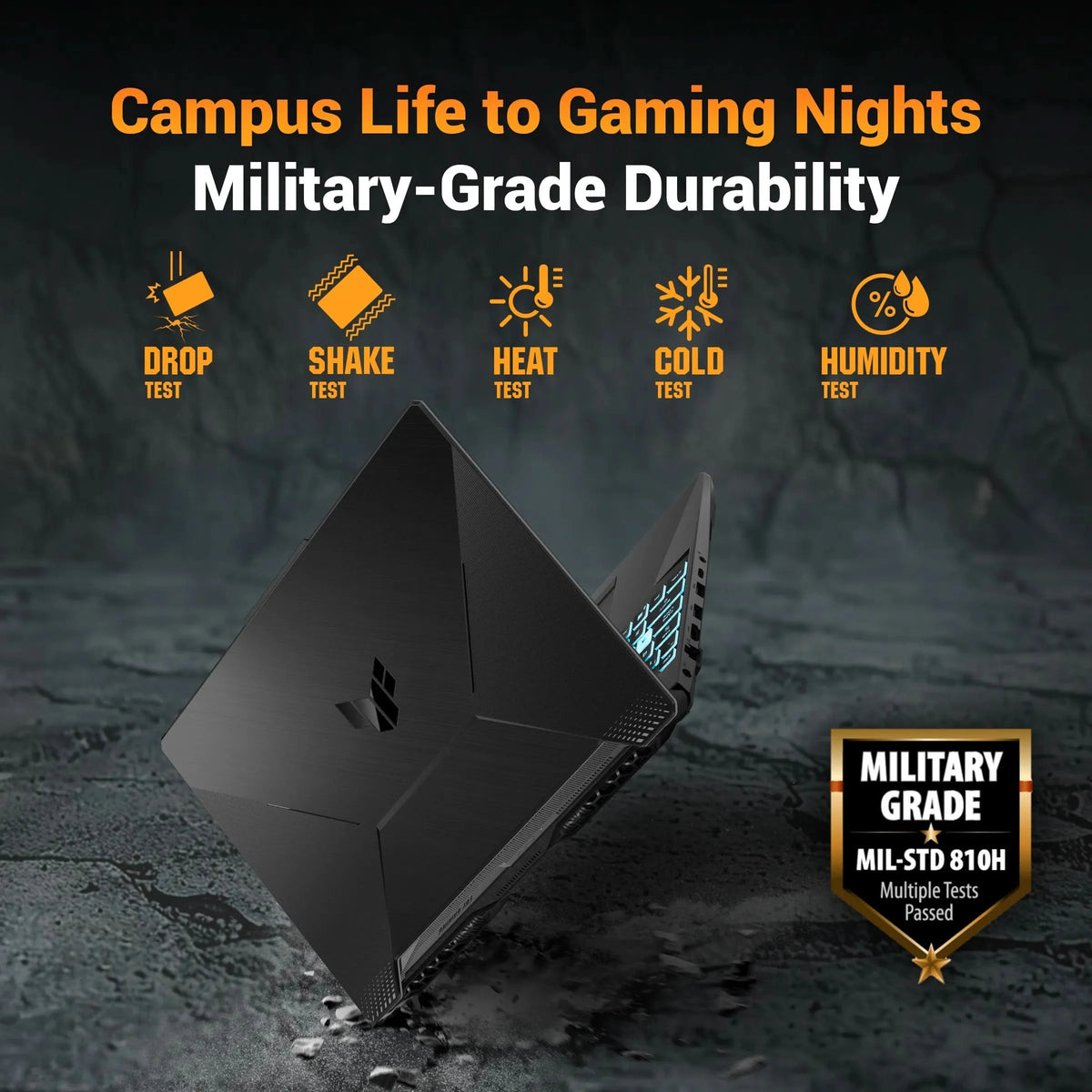 ASUS TUF Gaming A15, Gaming Laptop, AMD Ryzen 7 155, RTX 3050 GPU (8GB/512GB/39.62 cms (15.6) FHD/Windows 11 Home) FA506NCG-HN442W