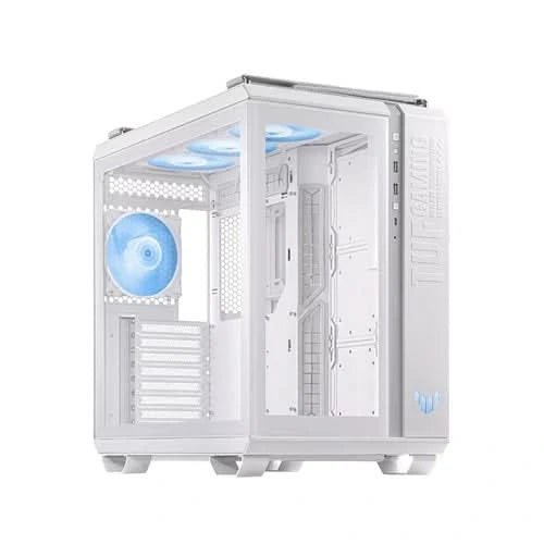 ASUS TUF Gaming GT502 PLUS TG ARGB Mid Tower Gaming Cabinet, White