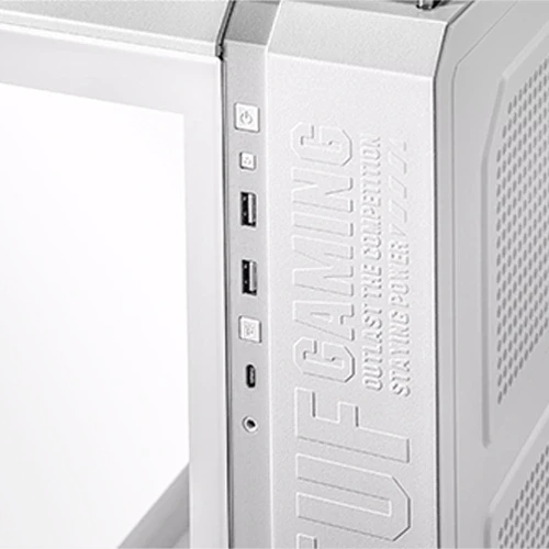 ASUS TUF Gaming GT502 PLUS TG ARGB Mid Tower Gaming Cabinet, White