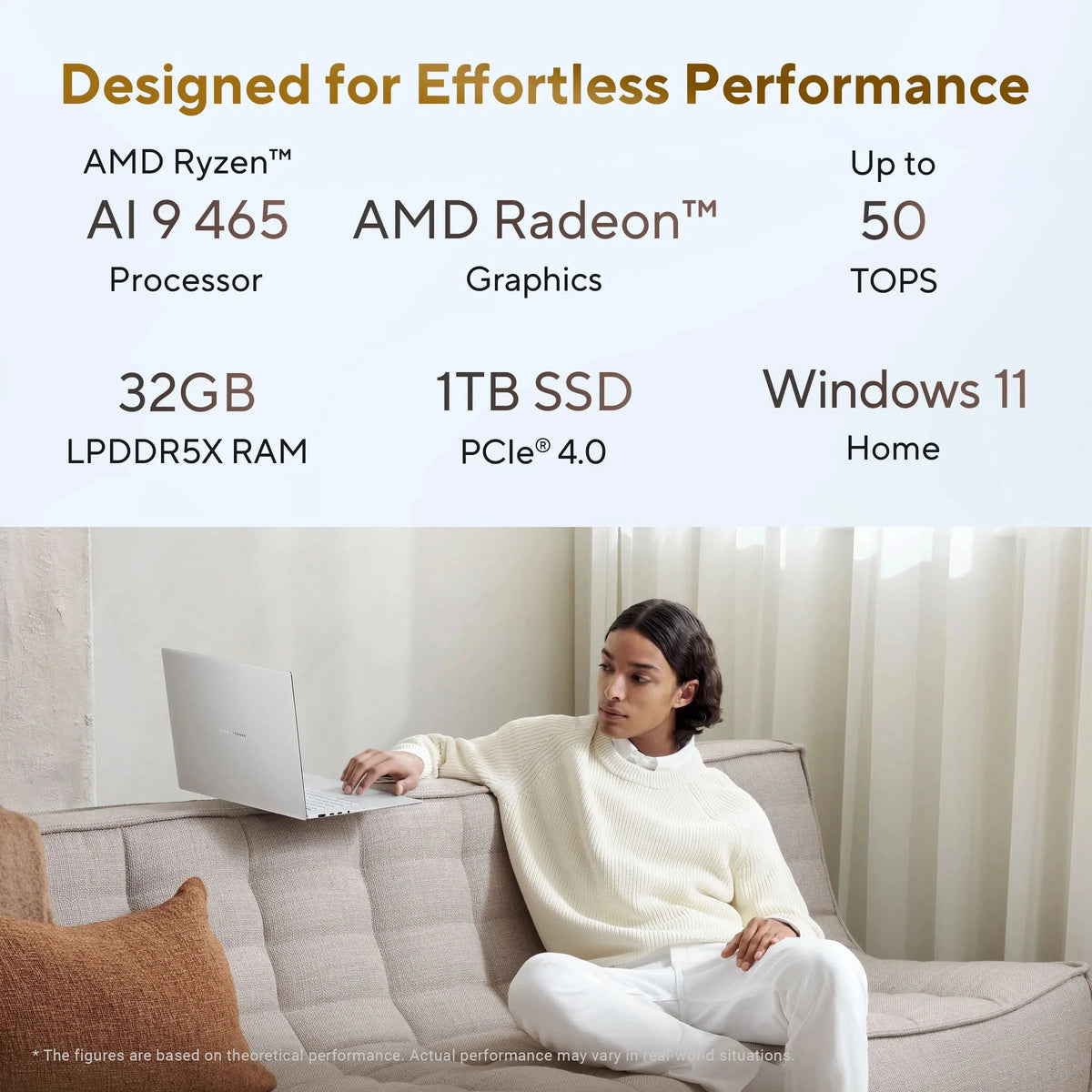 ASUS Zenbook S16 UM5606GA-SR249WS, AMD Ryzen AI 9 465 Processor, 32GB, 1TB, AMD Radeon Graphics 16 inch OLED Touch 3K Resolution, Windows 11 Home, Office Home 2024, M365 Basic-1 Year Validity, Premium AI Laptop, 1 Year Warranty