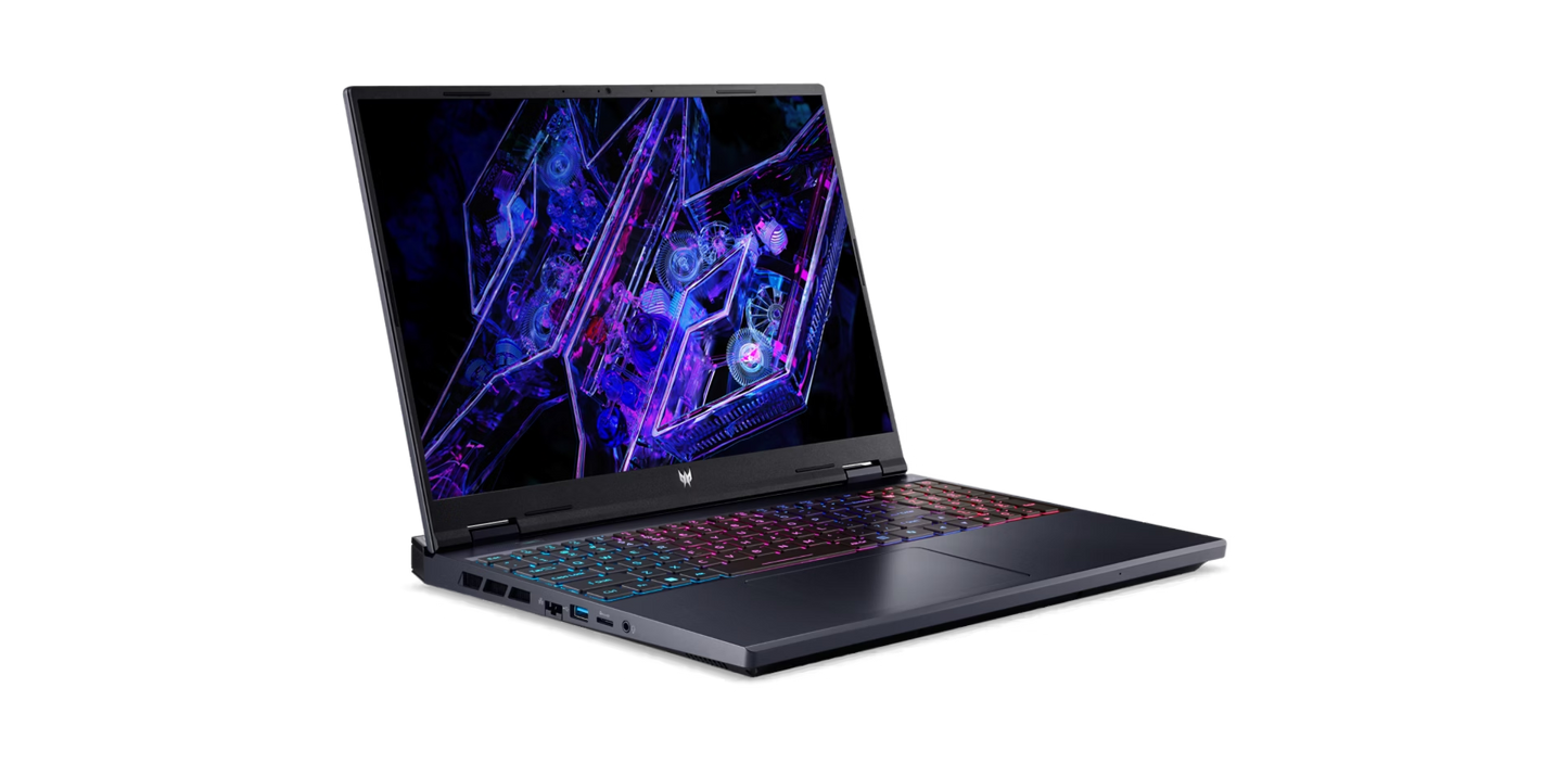 ACER PREDATOR HELIOS NEO 16 AI ULTRA 9 PROCESSOR 275HX 32 GB DDR5 6400MHZ MEMORY2TB PCIE NVME SED SSD8G-GDDR7 (4C*512*8*4) 28GBPS 16"WQXGA 240HZ DCI-P3 100% DDS W11 ABYSSAL BLACK NH.QX3SI.001