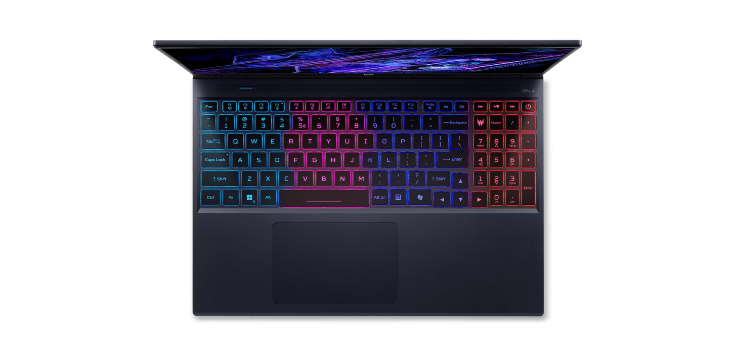 ACER PREDATOR HELIOS NEO 16 AI ULTRA 9 PROCESSOR 275HX 32 GB DDR5 6400MHZ MEMORY2TB PCIE NVME SED SSD8G-GDDR7 (4C*512*8*4) 28GBPS 16"WQXGA 240HZ DCI-P3 100% DDS W11 ABYSSAL BLACK NH.QX3SI.001