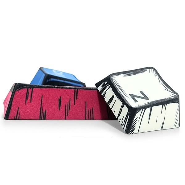Aula Leobog PBT Comic Sublimation Keycaps 130 Qty Comic keycaps (CK)
