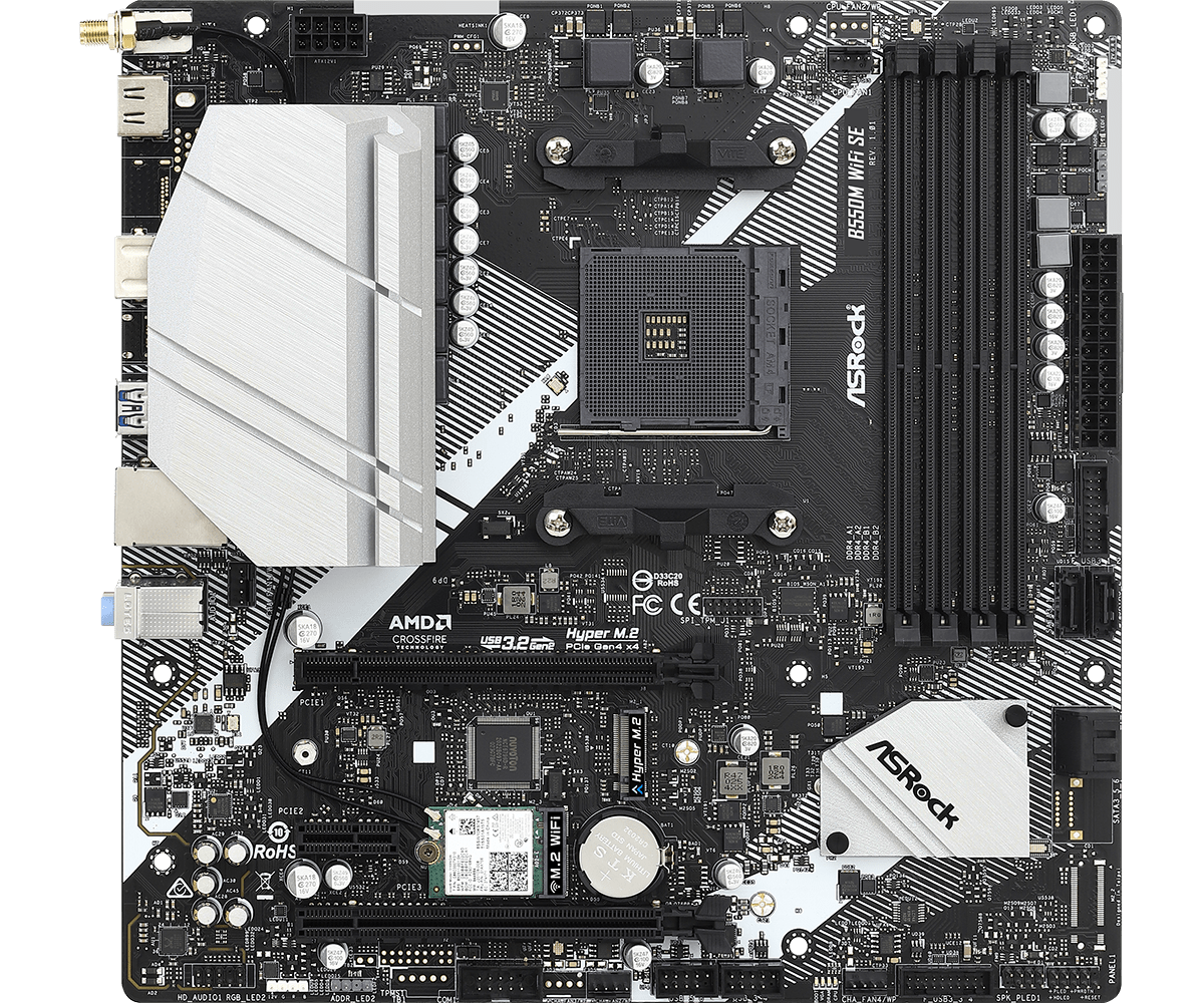 ASROCK B550M WIFI SE MOTHERBOARD
