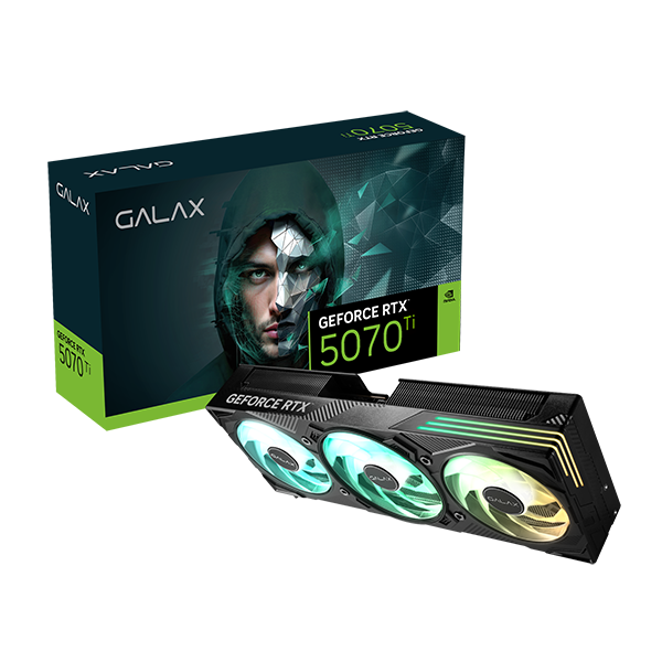 GALAX GeForce RTX 5070 Ti EX Gamer 1-Click OC 3X 16GB GDDR7 Graphics Card