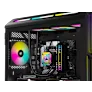 CORSAIR ICUE AF120 RGB SLIM 120MM PWM FLUID DYNAMIC BEARING FAN BLACK TWIN PACK