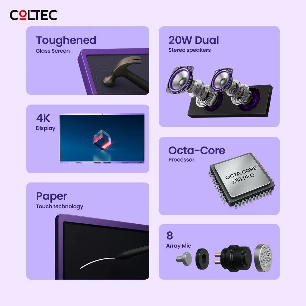 COLTEC Inspire | 65 Inch Smart Interactive Flat Panel