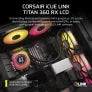 CORSAIR ICUE LINK TITAN 360 RX LCD AIO, 360MM RADIATOR, LIQUID CPU COOLER