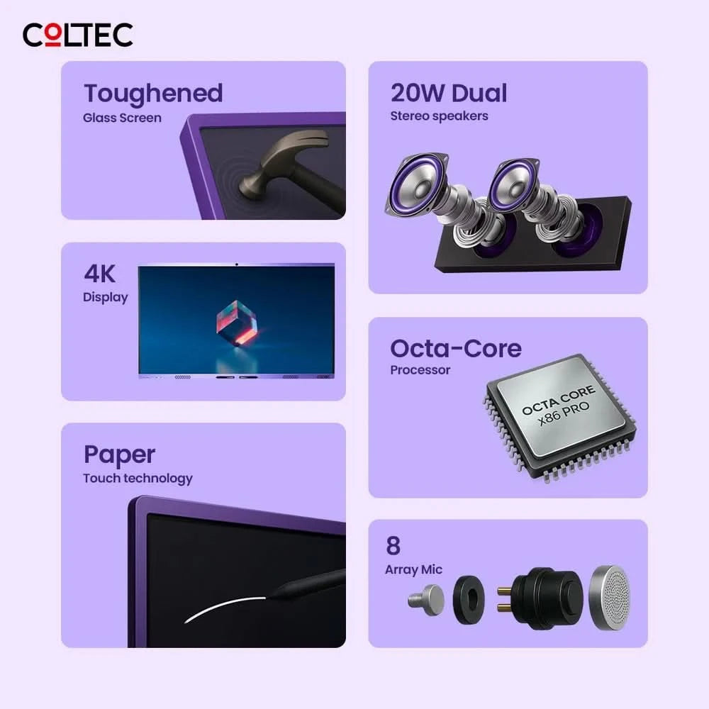 Coltec Inspire Series 86 Interactive Flat Panel Display