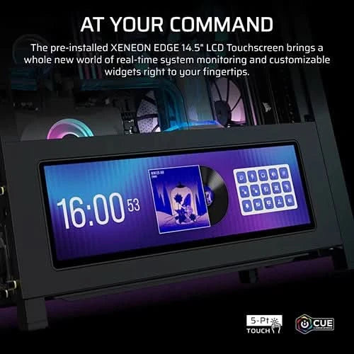 Corsair Chassis Frame 4000D LCD RS ARGB Premium Mid-Tower PC Case without PSU- CC-9011326-WW