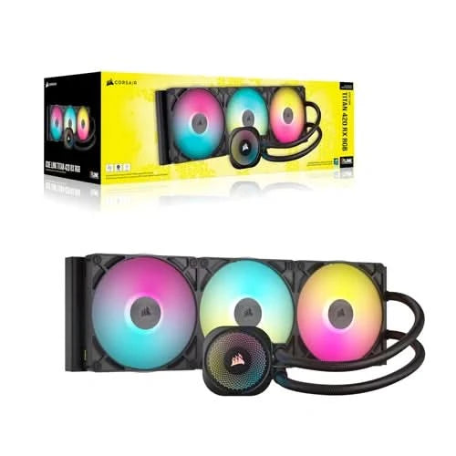 Corsair iCUE LINK TITAN 420 RX RGB Black, 420mm AIO Liquid CPU Cooler
