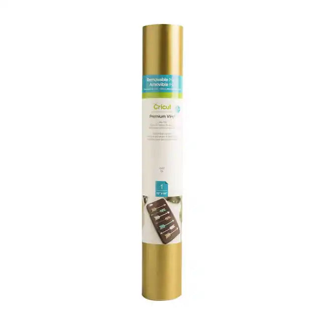 Cricut Premium Vinyl Permanent, Gold, 2011574, IM031616