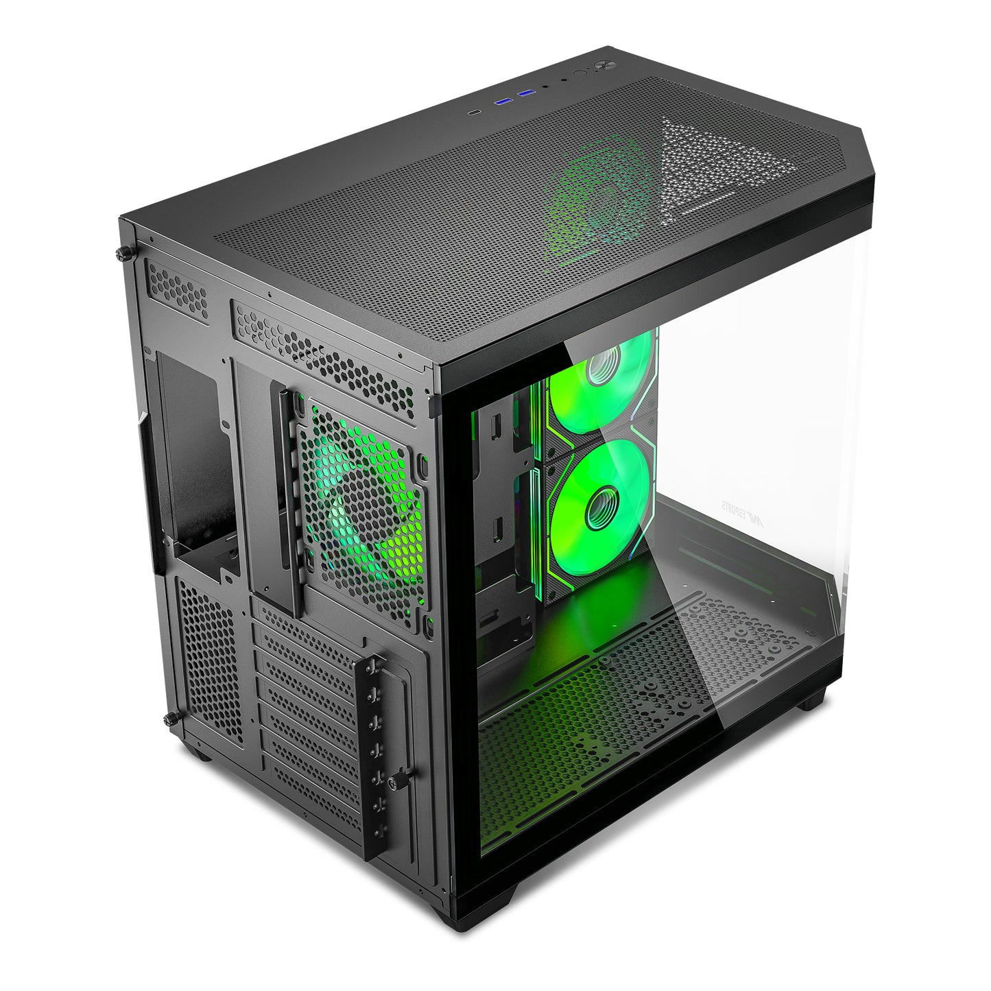 ANT ESPORTS CRYSTAL X11 ARGB (ATX) MID TOWER CABINET BLACK