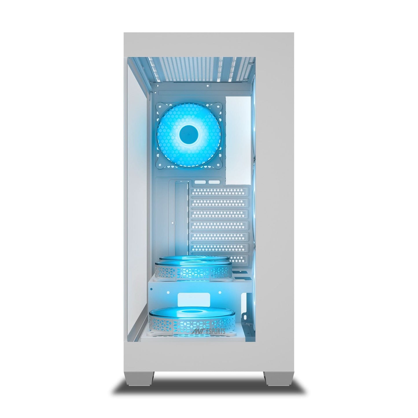 ANT ESPORTS CRYSTAL X7 ATX CABINET WHITE