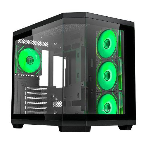 ANT ESPORTS CRYSTAL X11 ARGB (ATX) MID TOWER CABINET BLACK