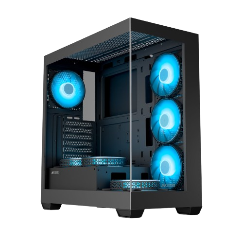ANT ESPORTS CRYSTAL X7 ATX CABINET BLACK