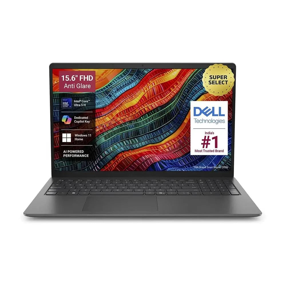 DELL 15 (Previously Inspiron) AI Powered Intel Core Ultra 5 225H - (8 GB/512 GB SSD/Windows 11 Home) 3530 / 15 DC 15260 Thin and Light Laptop Black