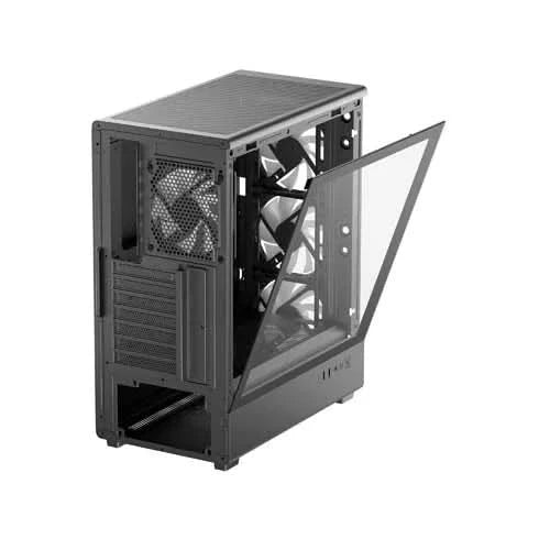 DeepCool CC550 4F Mid Tower Gaming Cabinet, Black
