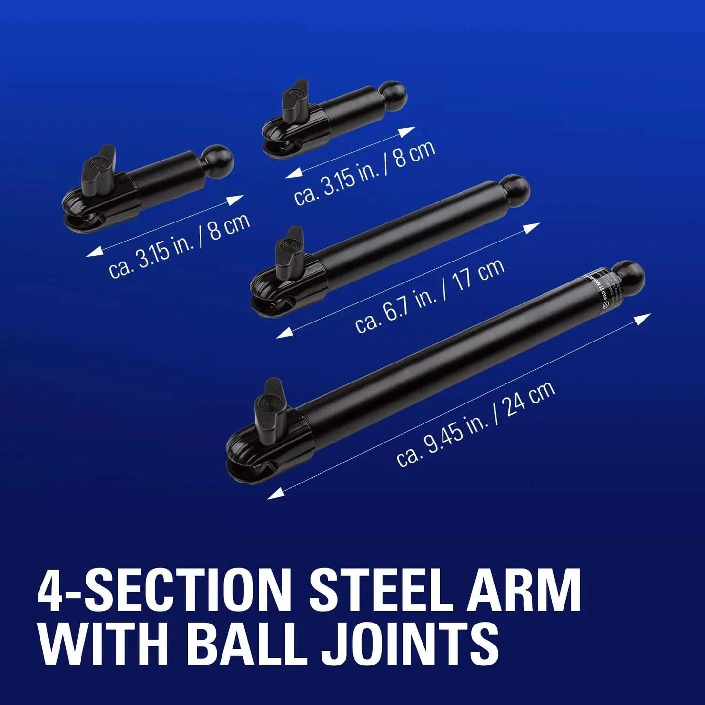 Elgato Flex Arm for Multi Mount - Four Steel Tubes with Ball Joints, Compatible with All Elgato Accessories