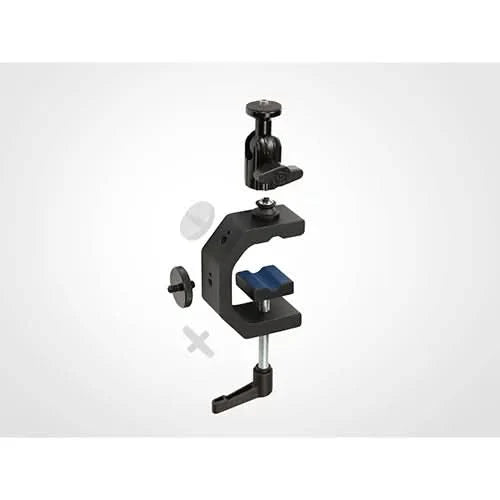Elgato Heavy Clamp Professional Mount with Ball Head and 4x 1/4 inch holes, Ultra Secure and Durable, Mount on Desks, Shelves, Poles, perfect for Cameras, Lights, Flash