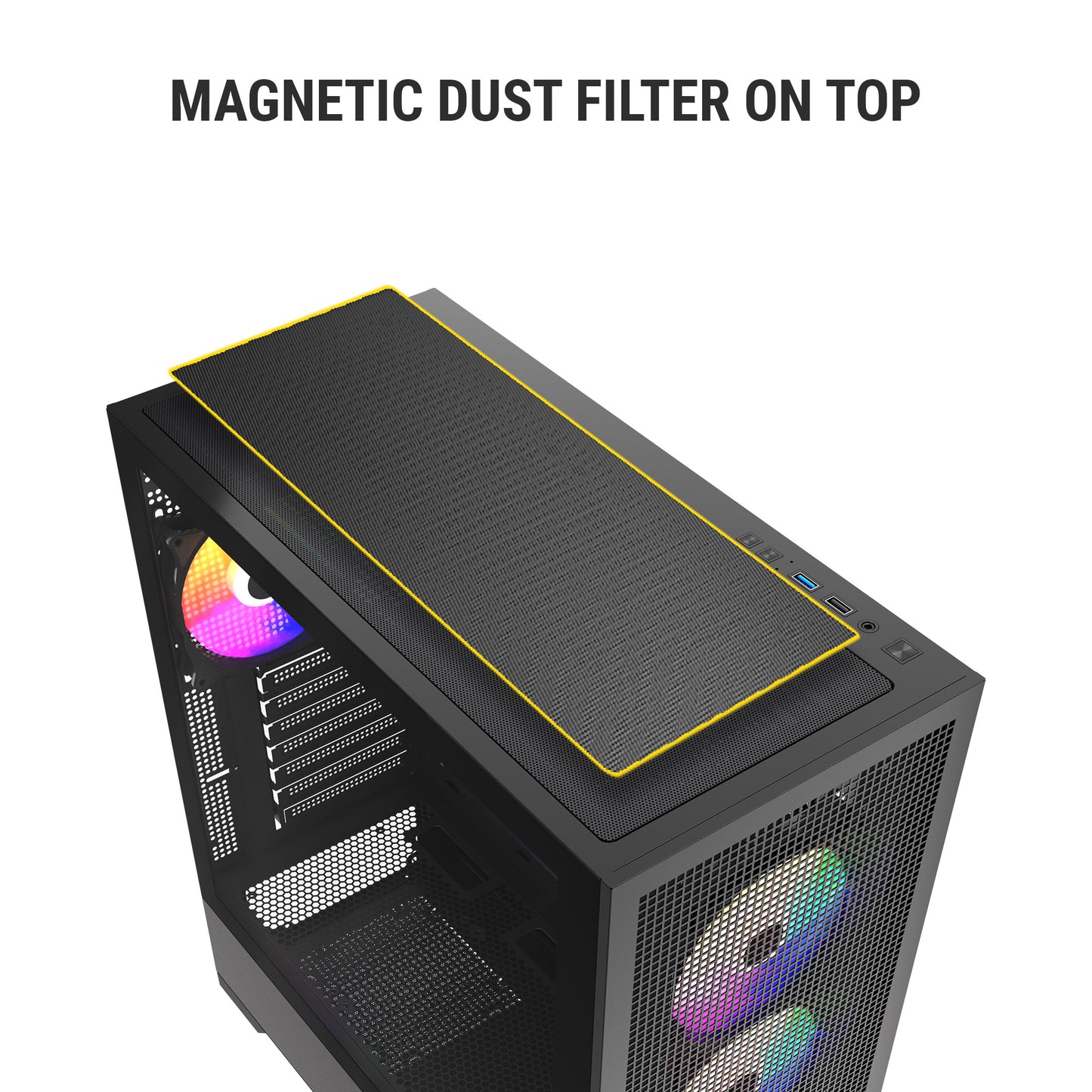 ANT ESPORTS EVO 360 MID TOWER BLACK CABINET