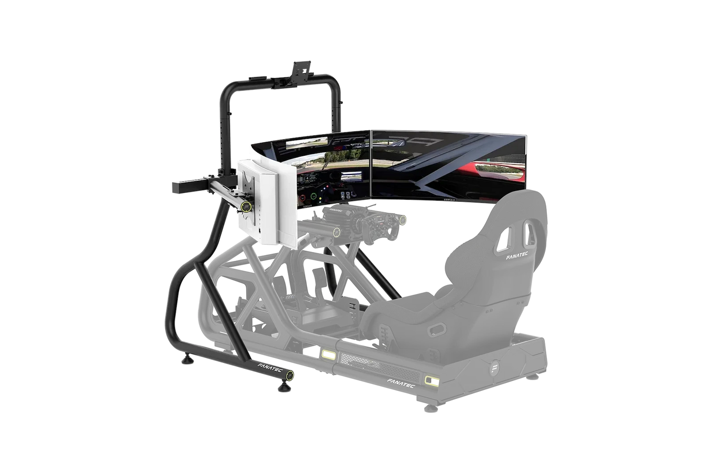 Fanatec ClubSport Cockpit Monitor Stand Triple Monitor Expansion Kit, CRD-9060003-WW (Black)