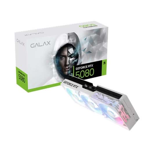 GALAX GEFORCE RTX 5080 1-CLICK OC WHITE 16GB GDDR7 GRAPHIC CARD