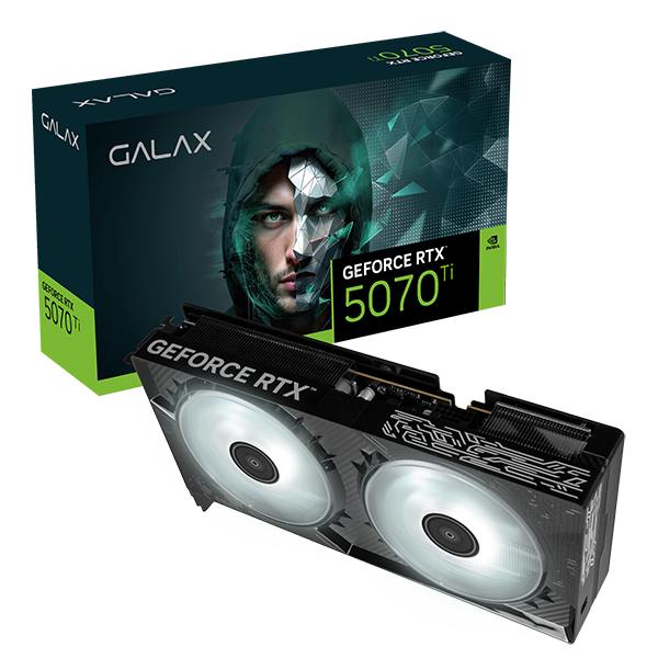GALAX GeForce RTX 5070 Ti 1-Click 2X OC 16GB GDDR7 PCIe 5.0 Graphics Card