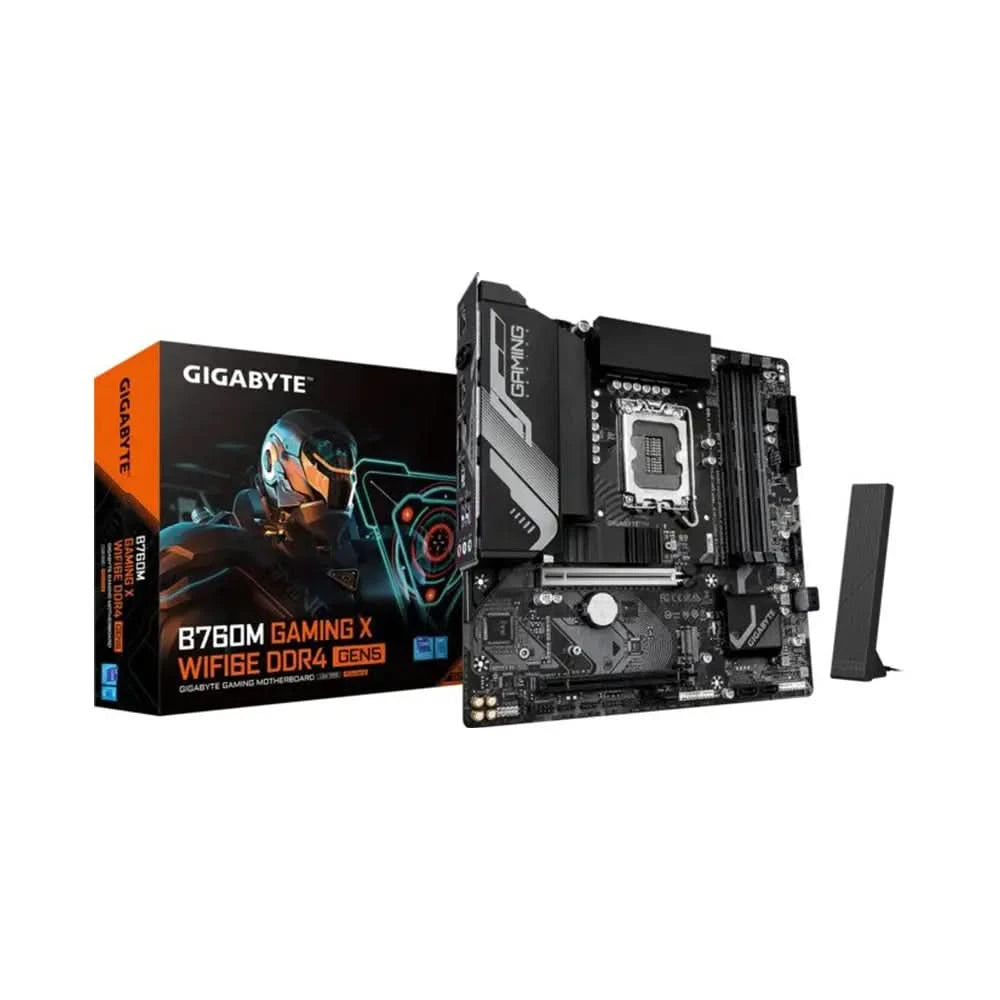 Gigabyte GA B760M GAMING X WF6E DDR4 Intel Motherboard LGA1700 DDR4 Micro ATX WiFi 6E