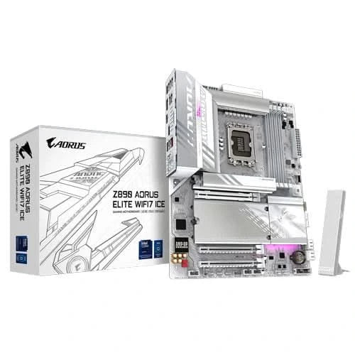 Gigabyte GA Z890 AORUS ELITE WIFI7 ICE DDR5 Intel Motherboard LGA1851 DDR5 ATX WiFi 7