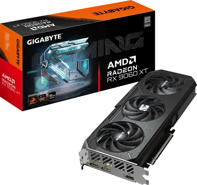 Gigabyte Radeon RX 9060 XT GAMING OC 16G GDDR6 PCIe 5.0 Graphics Card