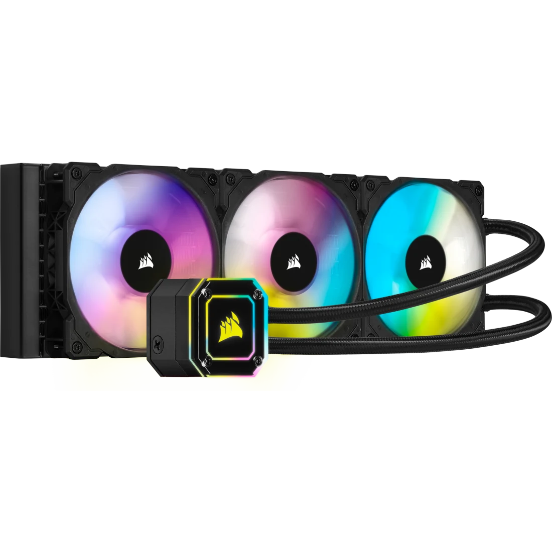 CORSAIR ICUE H150I ELITE CAPELLIX, 360MM RADIATOR, TRIPLE 120MM ML SERIES PWM FANS, RGB LIGHTING AND FAN CONTROL WITH SOFTWARE, LIQUID CPU COOLER