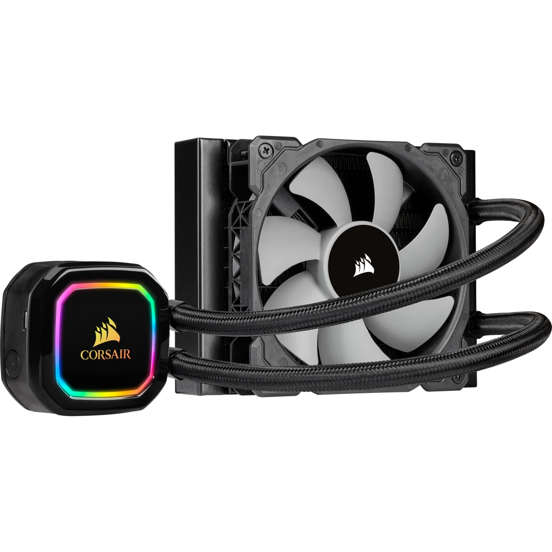 CORSAIR ICUE H60I RGB PRO XT, 120MM RADIATOR, SINGLE 120MM PWM FAN, SOFTWARE CONTROL, LIQUID CPU COOLER (CW-9060049-WW)