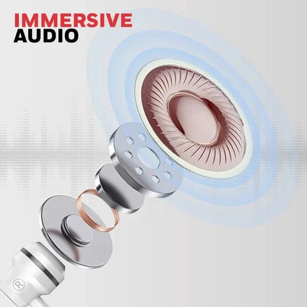 Honeywell Moxie V50 Wired Earphones White