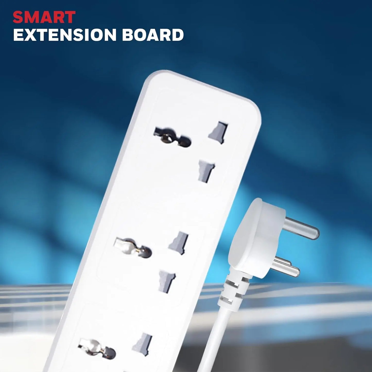 Honeywell 4 Outlet Extension Board with Master Switch, 6 Amps, 250V, 4 International Sockets, Pure Copper, 6 Advanced Safety Features, 2 Meter Power Cord, BIS Certified, 1 Year Warranty