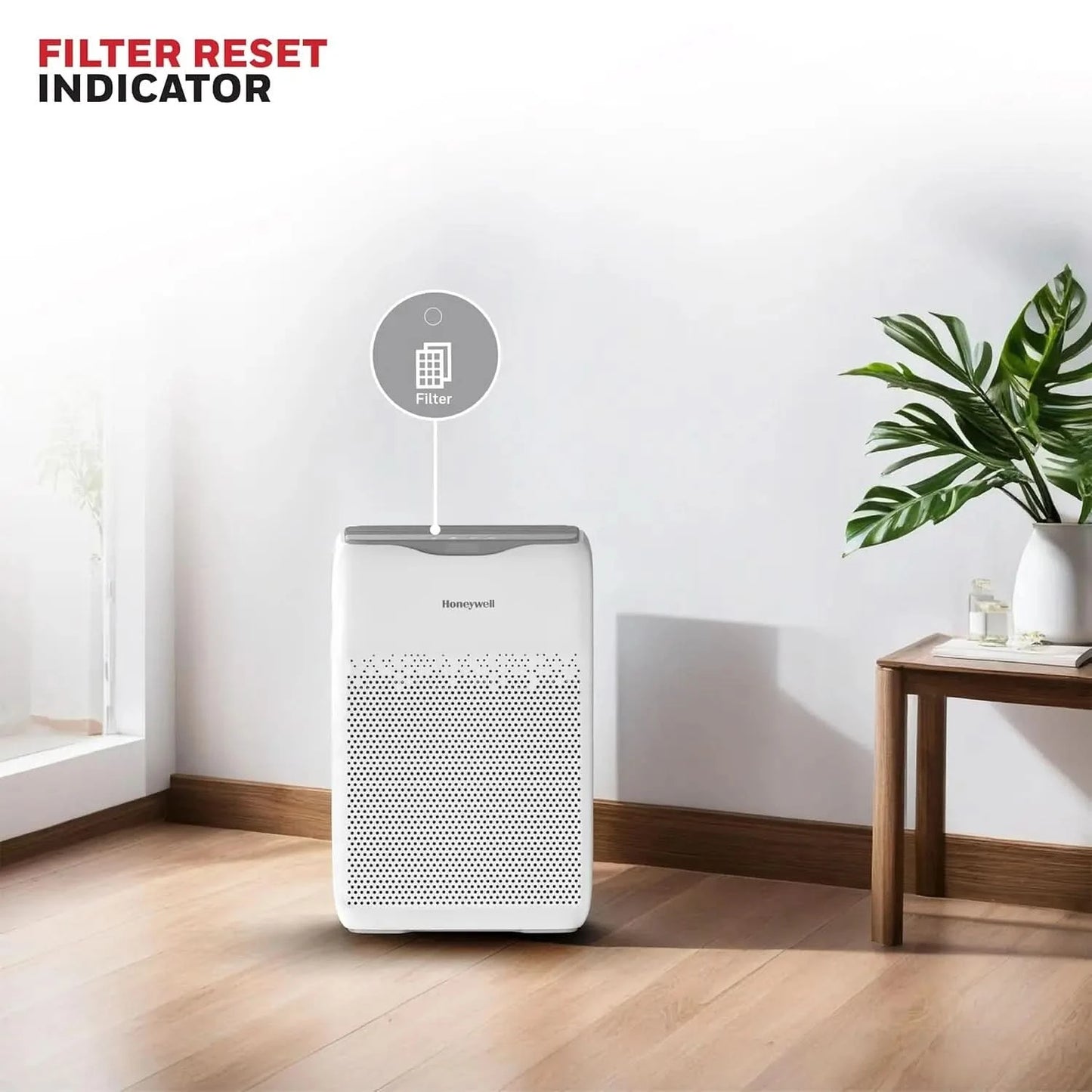 Honeywell Air Purifier for Home, 4 Stage Filtration, Covers 388 sq.ft, High Efficiency Pre-Filter, H13 HEPA Filter, Activated Carbon Filter, Removes 99.99% Pollutants & Micro Allergens - Air touch V2