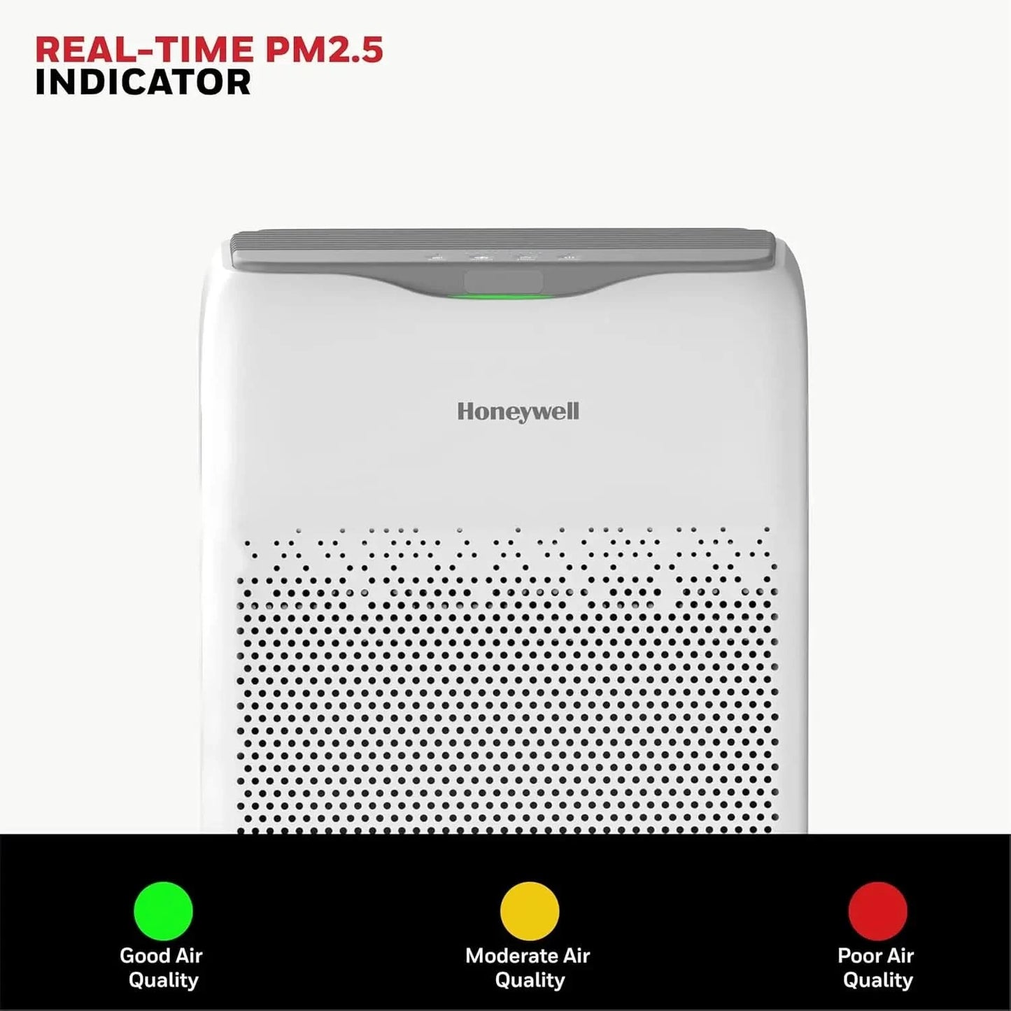 Honeywell Air Purifier for Home, 4 Stage Filtration, Covers 388 sq.ft, High Efficiency Pre-Filter, H13 HEPA Filter, Activated Carbon Filter, Removes 99.99% Pollutants & Micro Allergens - Air touch V2