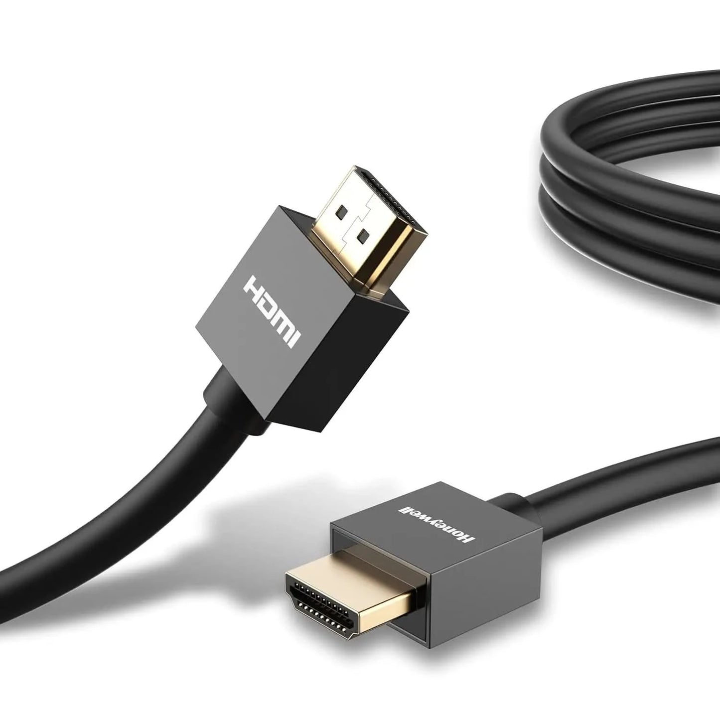 Honeywell HDMI Cable v2.0 with Ethernet, 3D/4K@60Hz Ultra HD Resolution, 3 Mtr, 18 GBPS Transmission Speed, High Speed, Compatible with all HDMI Devices Laptop Desktop TV Set-top Box Gaming Console