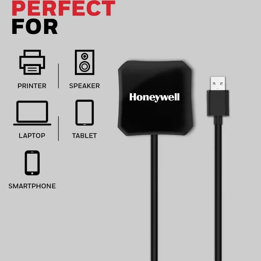 Honeywell Momentum 4-1 USB 3.0 Hub, 1.2 Meter Cable, Max Current 900mA, Transmission Speed 5GBPS, Universally Compatible with All USB PC, Laptop, Speaker, Mobile, Pen Drive,Hard Drive,Keyboard Printer