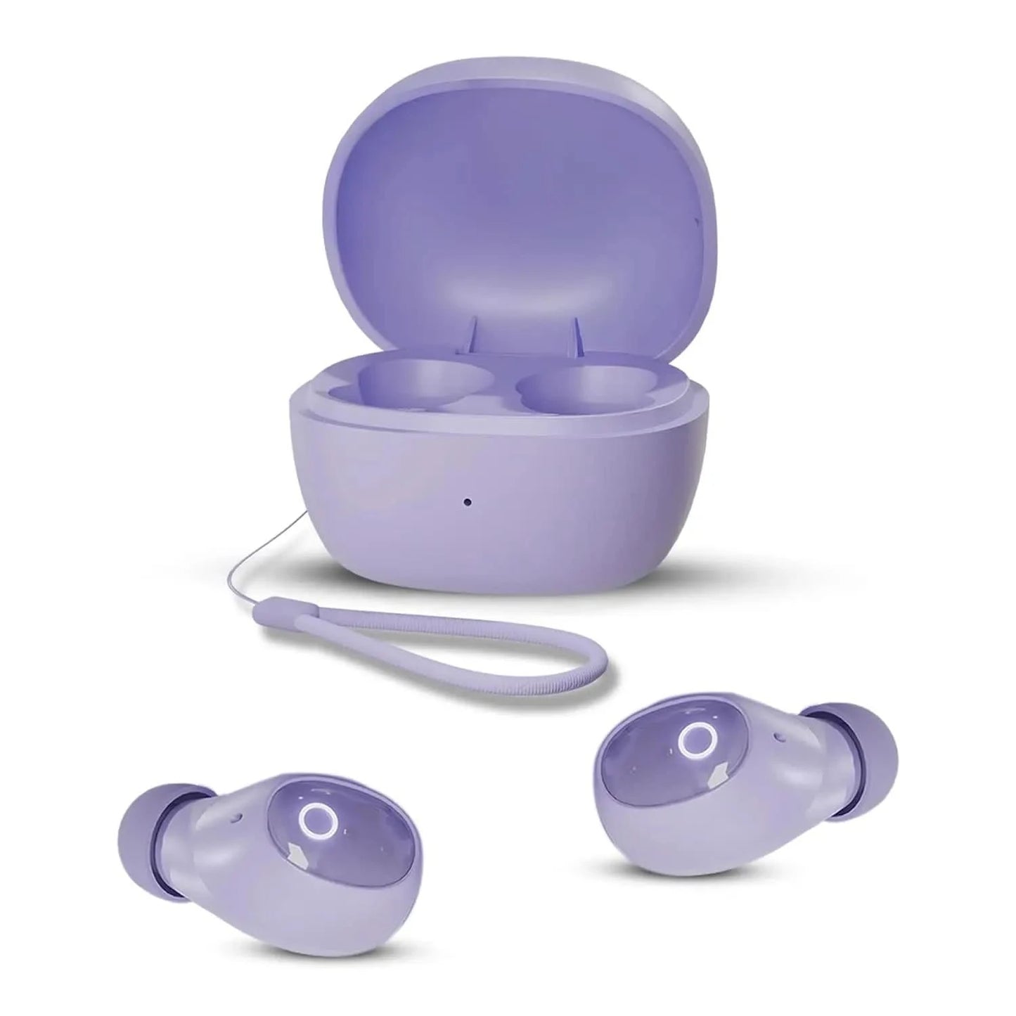 Honeywell Moxie V1500 Bluetooth TWS Earbuds with 48H Playtime, Type C Fast Charging, IPX4 Water Resistant, Bluetooth V5.4, 8mm*2 Drivers, Touch Controls, Voice Assistant, Noise Cancelling Purple