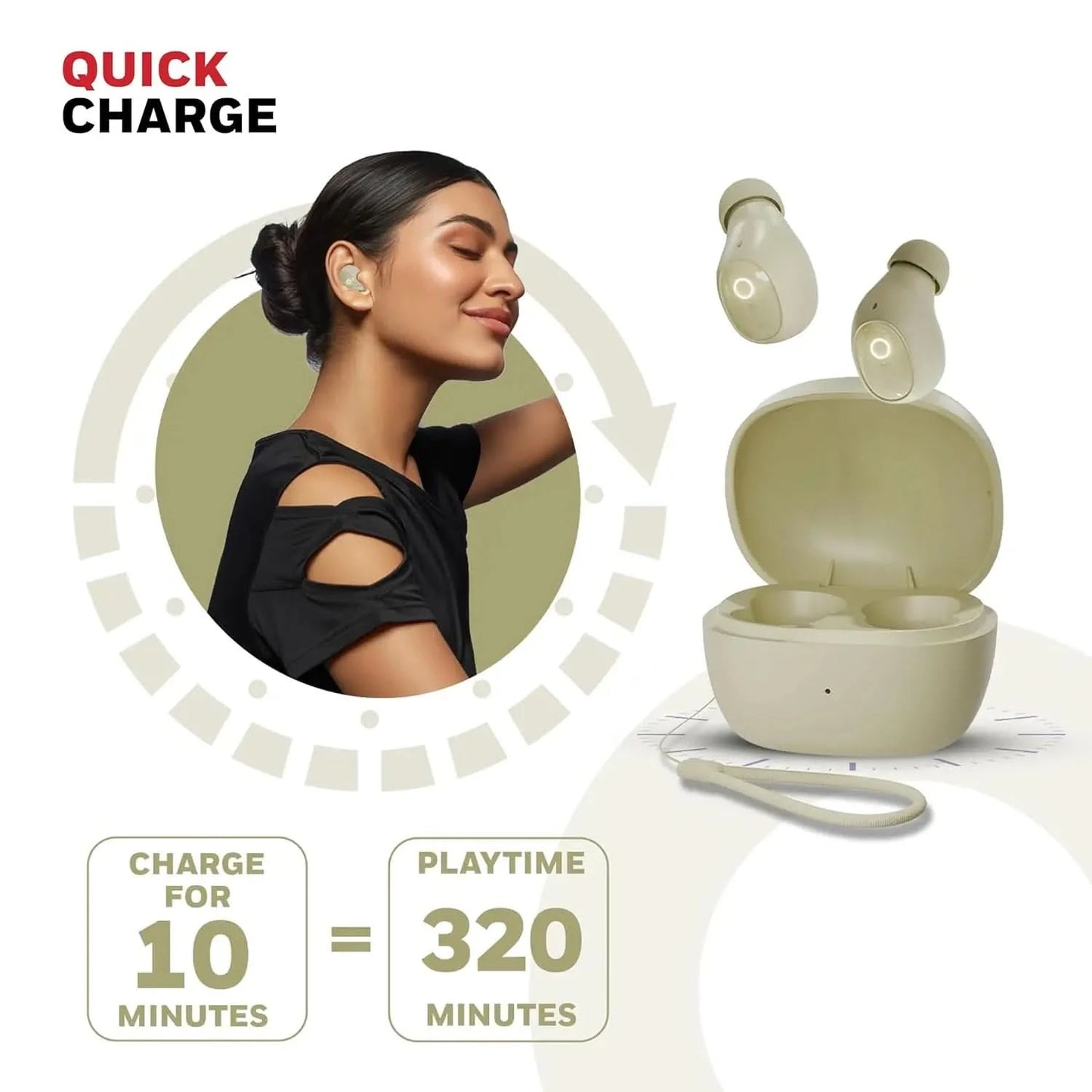 Honeywell Moxie V1500 Bluetooth TWS Earbuds with 48H Playtime, Type C Fast Charging, IPX4 Water Resistant, Bluetooth V5.4, 8mm*2 Drivers, Touch Controls, Voice Assistant, Noise Cancelling Yellow