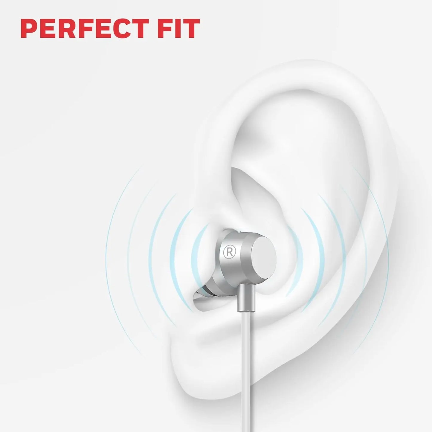 Honeywell Moxie V50 Wired Earphones with Built in Mic, 10mm*2 Drivers, Passive Noise Cancellation, Deep Bass & Clear Sound, Ultra HD Mic Quality, 3.5mm AUX, Voice Assistant Enabled, 1.2 Mtr