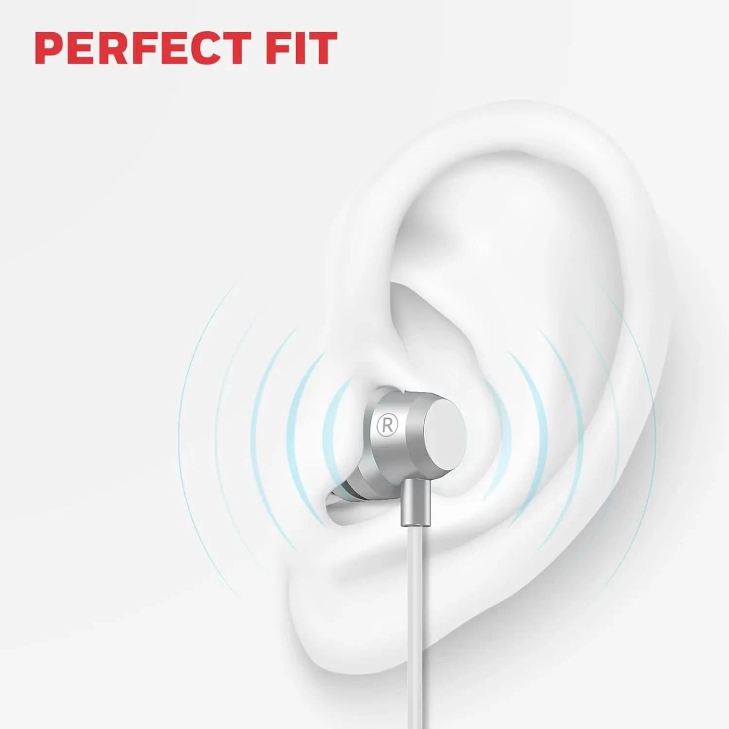 Honeywell Moxie V50 Wired Earphones with Built in Mic, 10mm*2 Drivers, Passive Noise Cancellation, Deep Bass & Clear Sound, Ultra HD Mic Quality, 3.5mm AUX, Voice Assistant Enabled, 1.2 Mtr