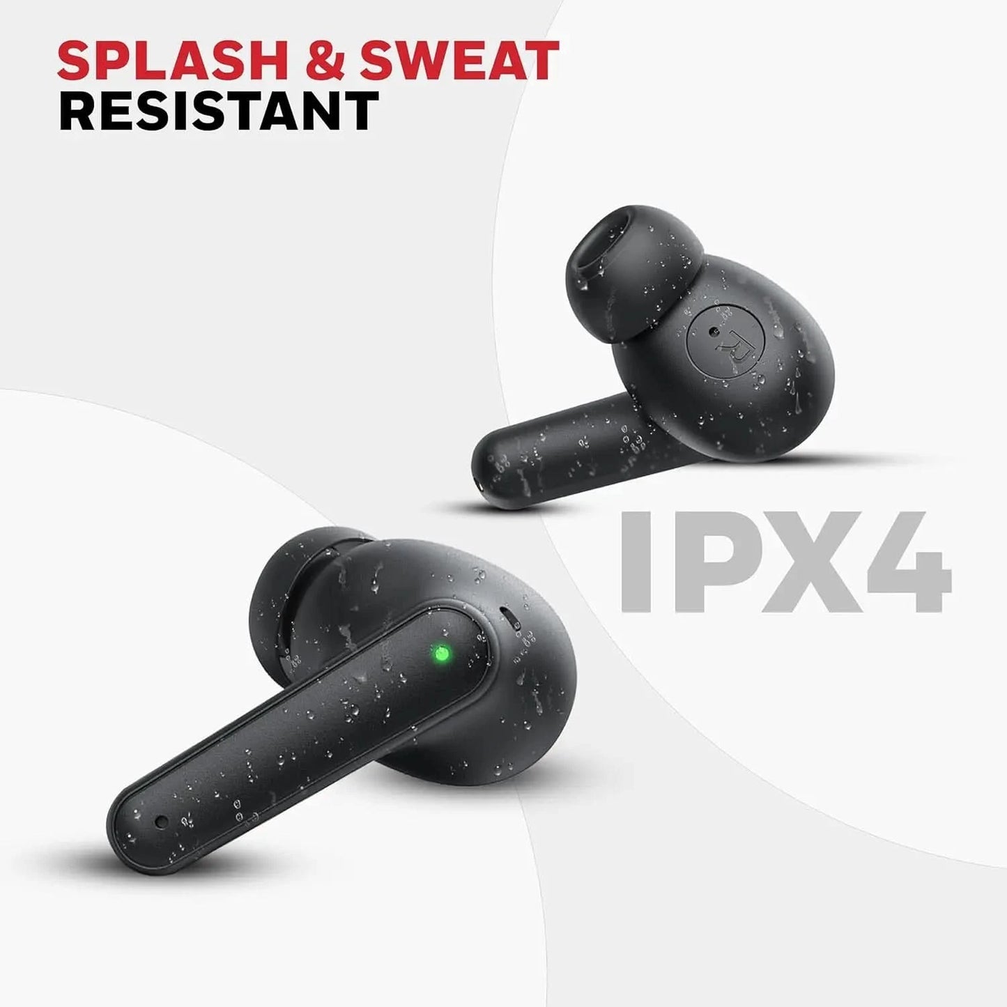 Honeywell New Launched Moxie V1400 Bluetooth v5.4 TWS in-Ear Earbuds, ENC with 4 Mics for HD Calling, 45H Battery Life, Stereo Sound, Deep Bass, IPX4, 40ms Low Latency Gaming Mode
