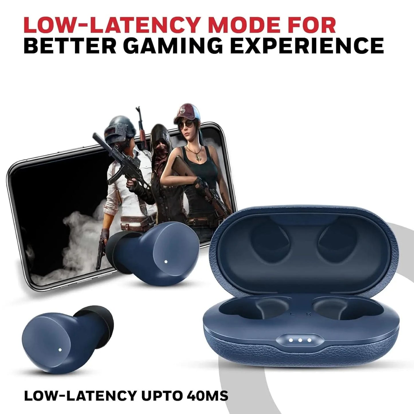 Honeywell New Launched Suono P2200 Bluetooth v5.4 TWS Earbuds, ENC with 2 Mics for HD Calling, 54H Battery Life, Stereo Sound, Deep Bass, IPX5, 40ms Low Latency Gaming Mode Blue