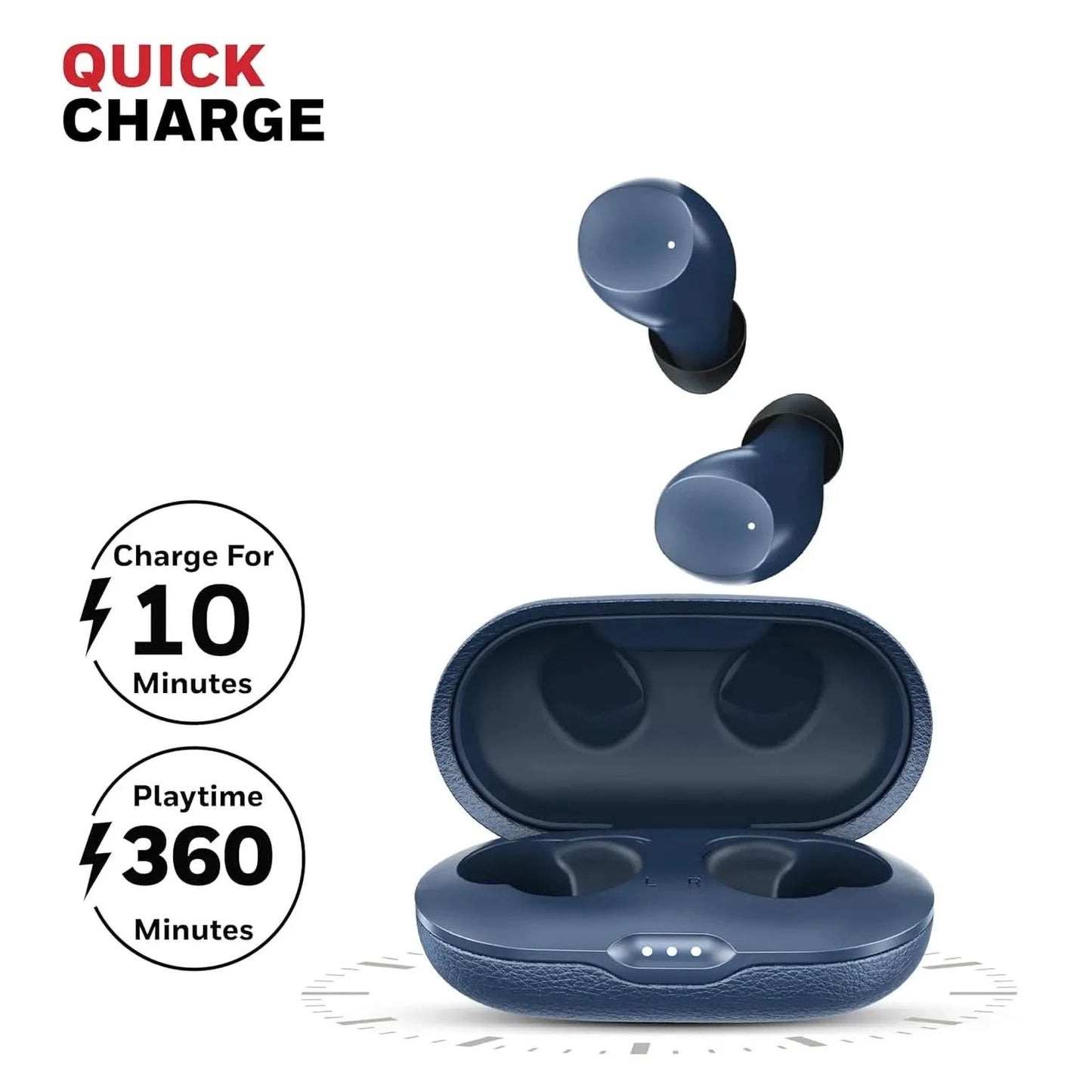 Honeywell New Launched Suono P2200 Bluetooth v5.4 TWS Earbuds, ENC with 2 Mics for HD Calling, 54H Battery Life, Stereo Sound, Deep Bass, IPX5, 40ms Low Latency Gaming Mode Blue
