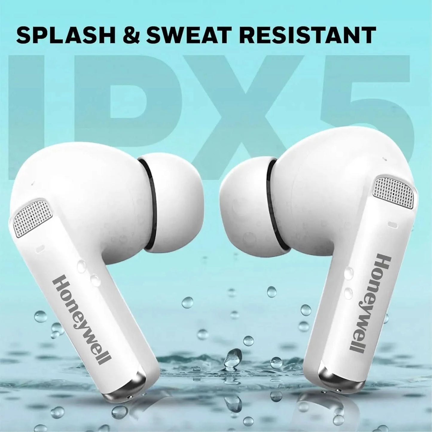 Honeywell Newly Launched Trueno U5100, in-Ear Wireless Hybrid ANC TWS Earbuds, with 33 dB ANC, Low Latency Mode, 6 mics, Bluetooth V5.2, 62 Hours of Playtime, 2 Years Manufaturer Warranty