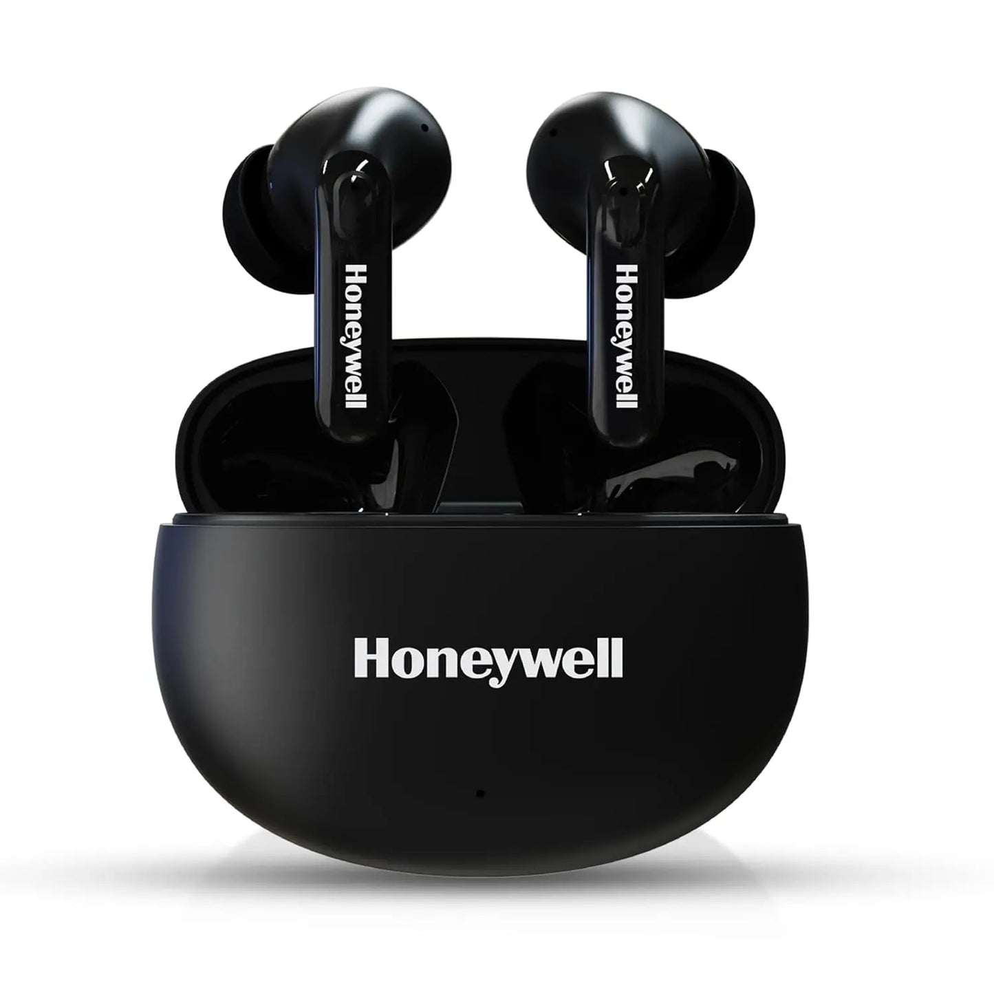 Honeywell Suono P2100 Bluetooth TWS Earbuds with 50H of Playtime, ENC Mode, 4xMics, Type C Fast Charging, Low Latency Mode for Gaming, Bluetooth V5.3, 13mm*2 Drivers, Voice Assistant,2 Years Warranty Black