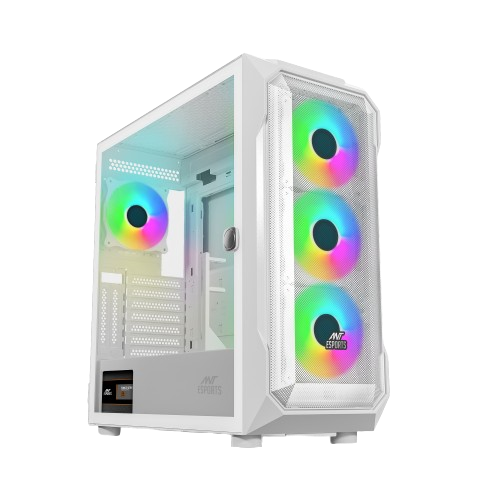 ANT ESPORTS ICE-410TG MID TOWER ARGB CABINET WHITE